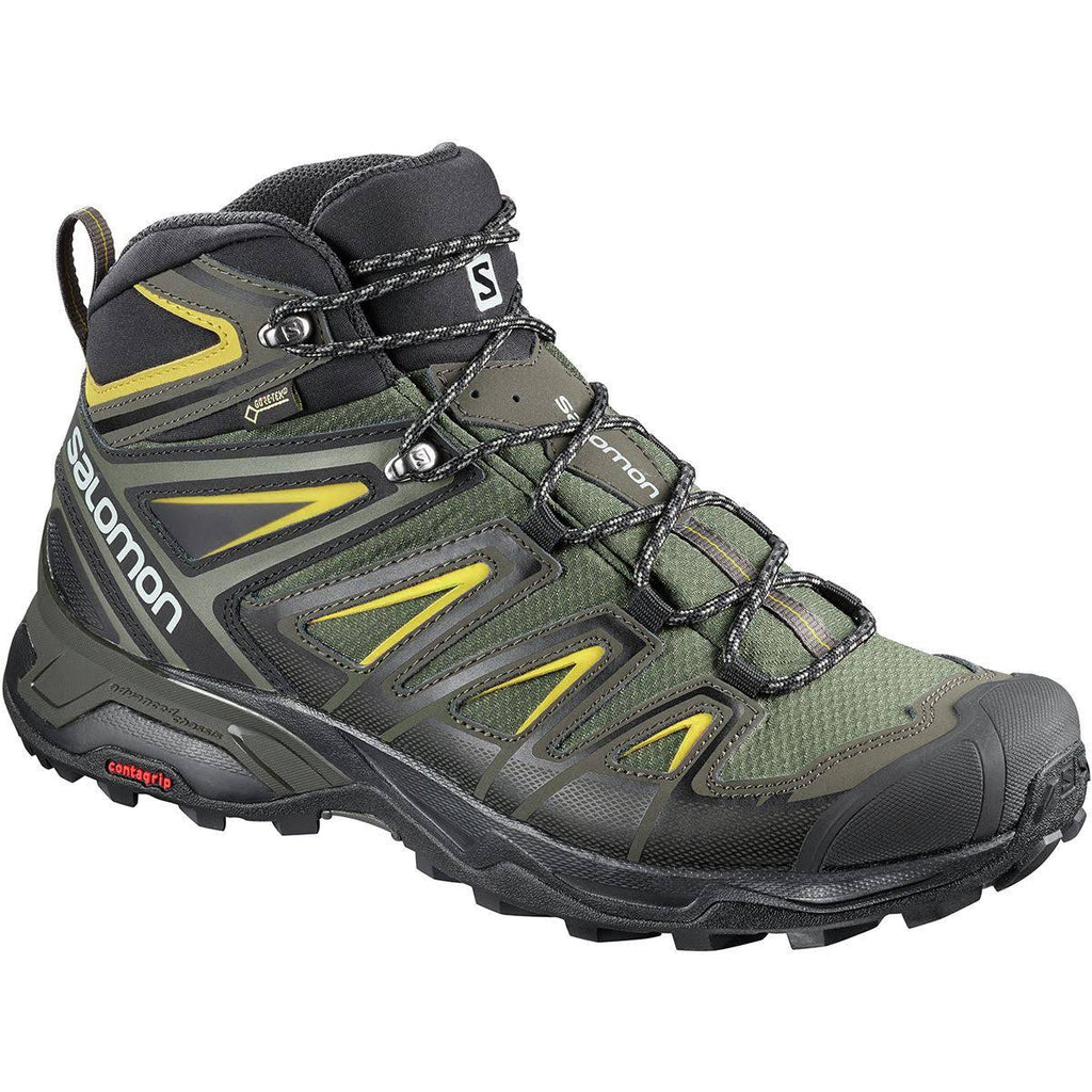 Castor Gray Black Green Sulphur Mid Hiking Boots T3716
