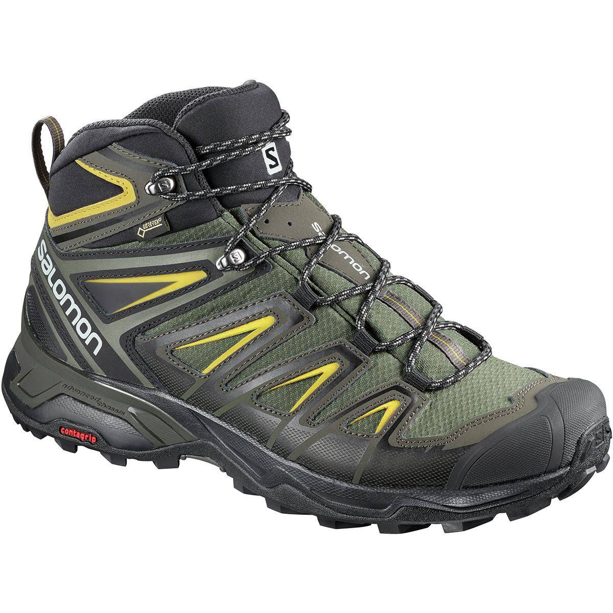 Castor Gray Black Green Sulphur Mid Hiking Boots T3716
