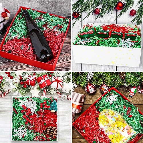 1LB Christmas Crinkle Cut Paper Shred Filler D1482