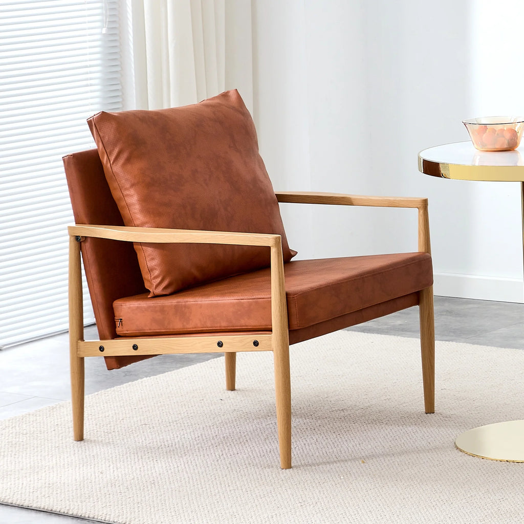 PU Leather Upholstered Armchair P245788