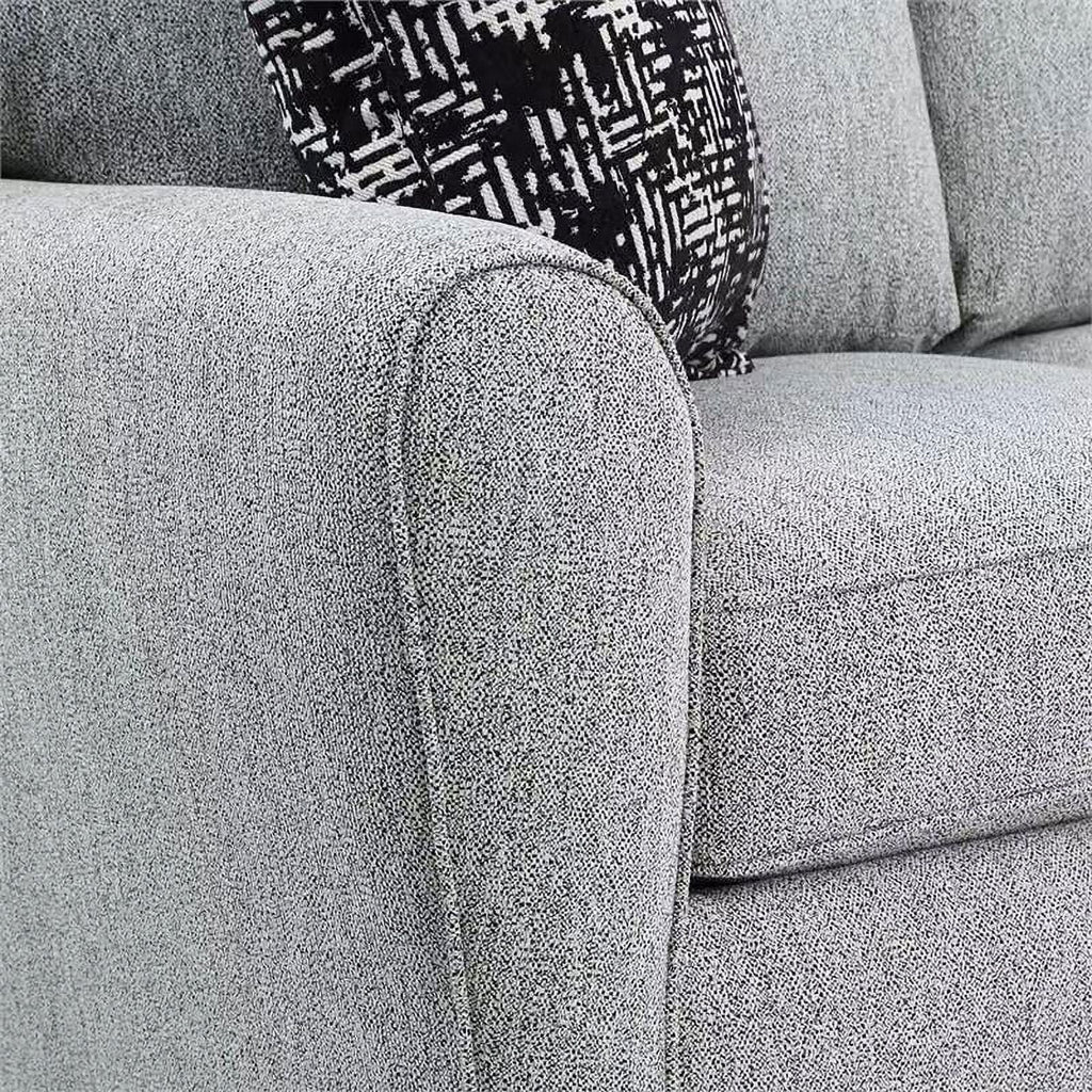 Cream Woven Poly Sofa V7655