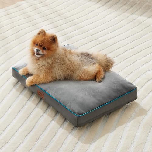 Washable Dog Bed Large 3 Inch Thicken Grey Y843228