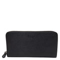 Black Leather Travel Wallet X534