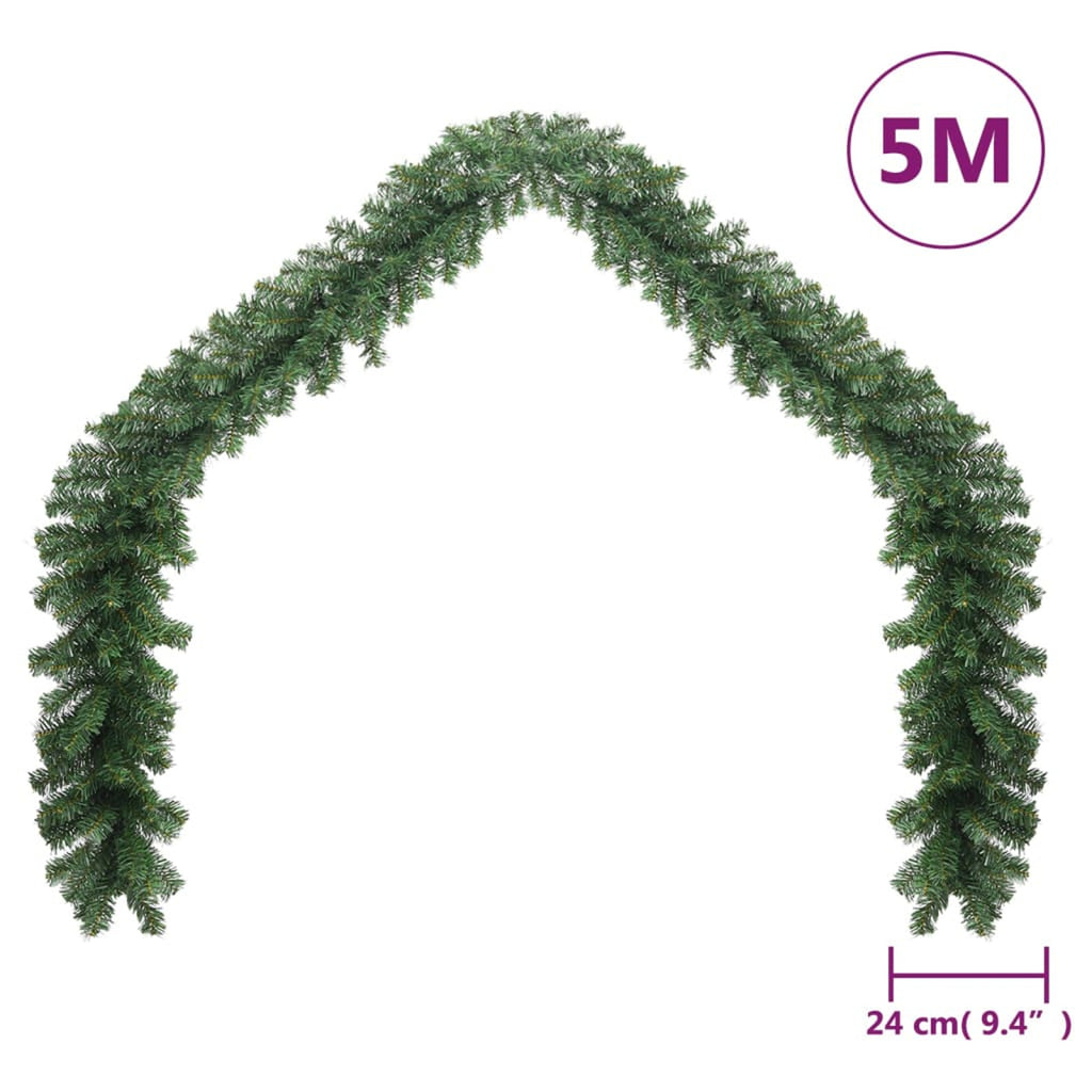 Christmas Garland PVC 16 ft H304