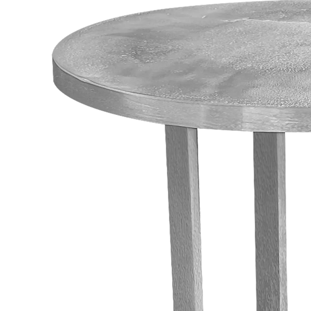 18 Inch Round Cast Aluminum Side Table N810