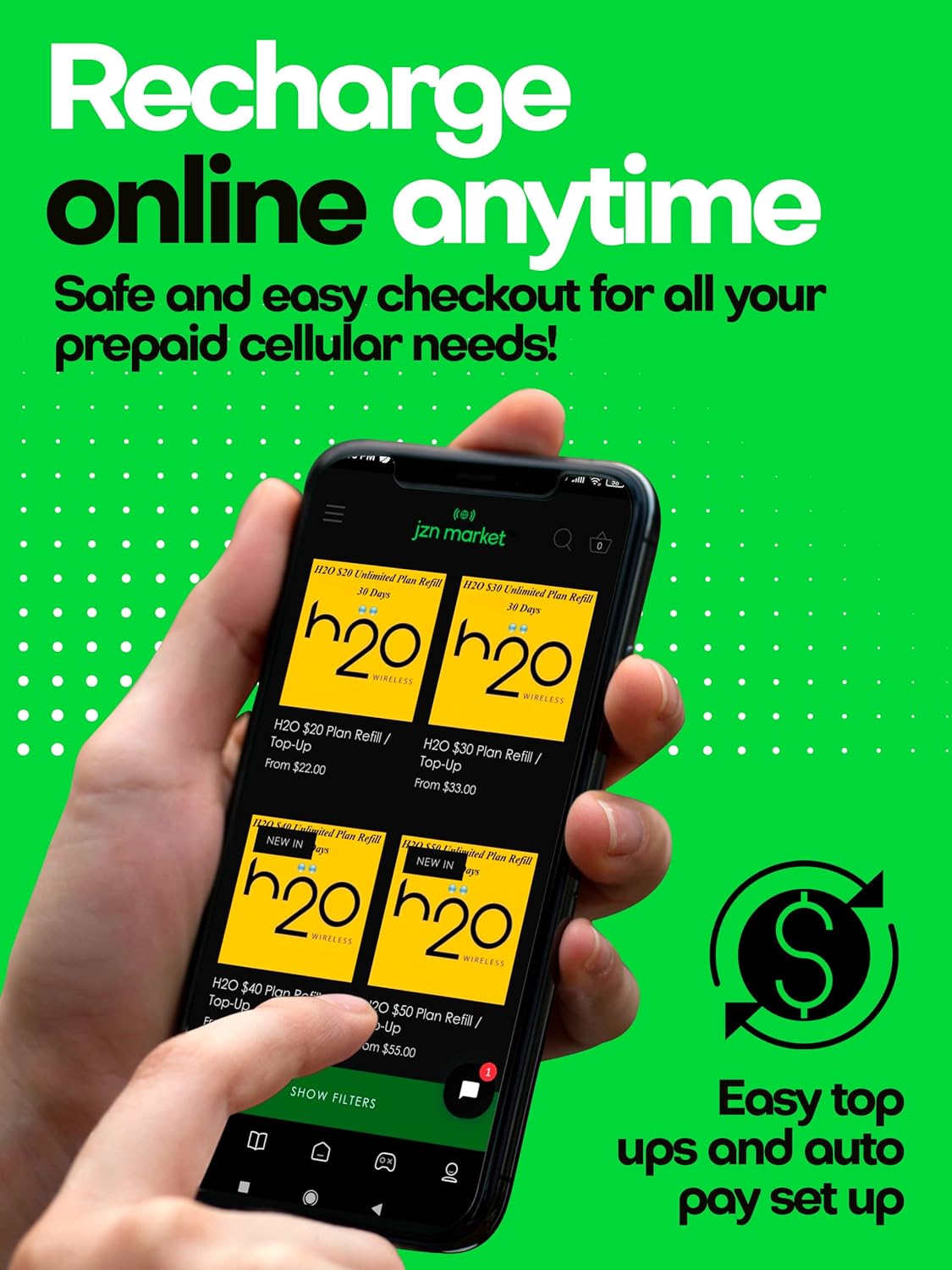 H2O Wireless SIM Card 90-Day Plan with 15GB High-Speed Data D22356