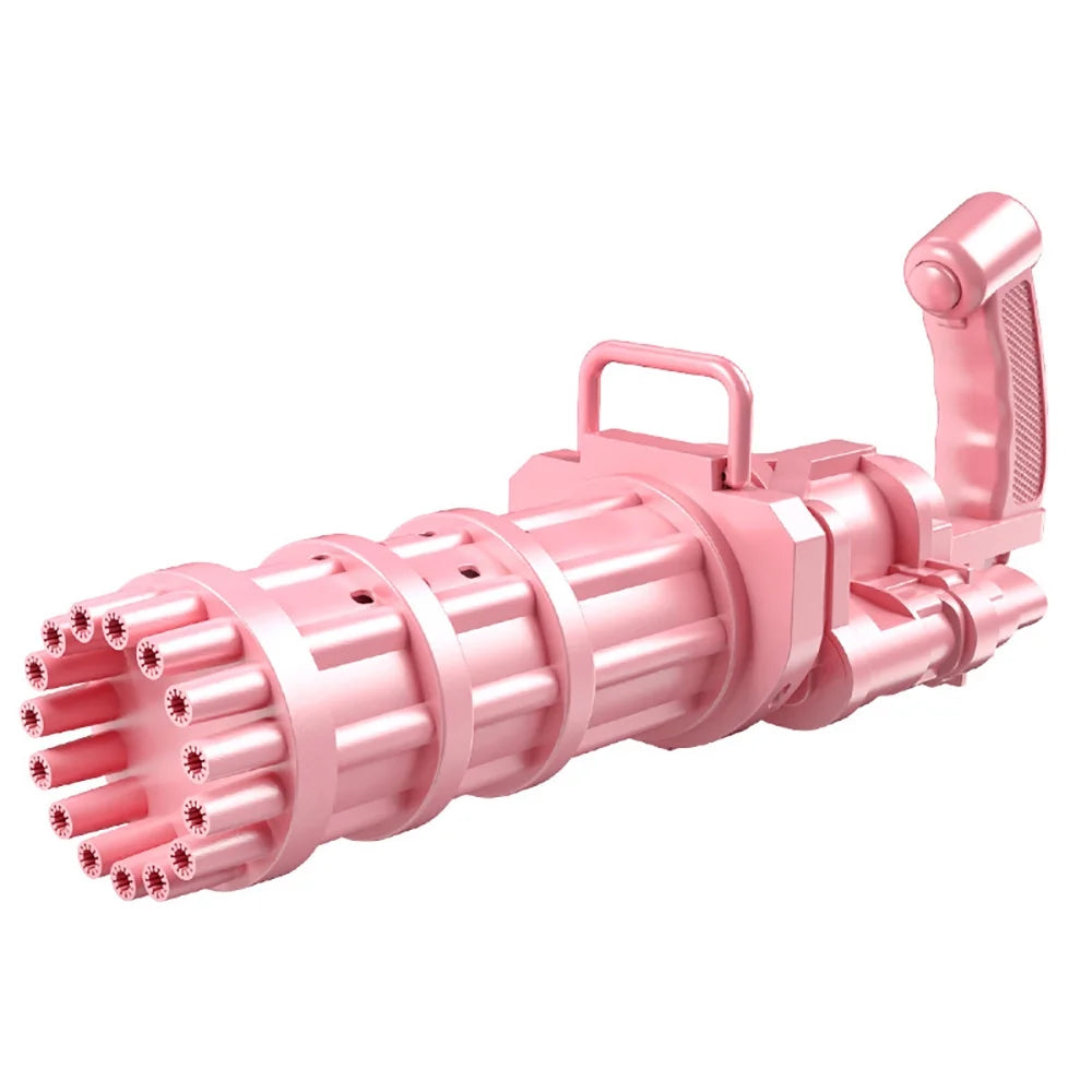 Pink 15-Hole Automatic Bubble Machine Gun F558