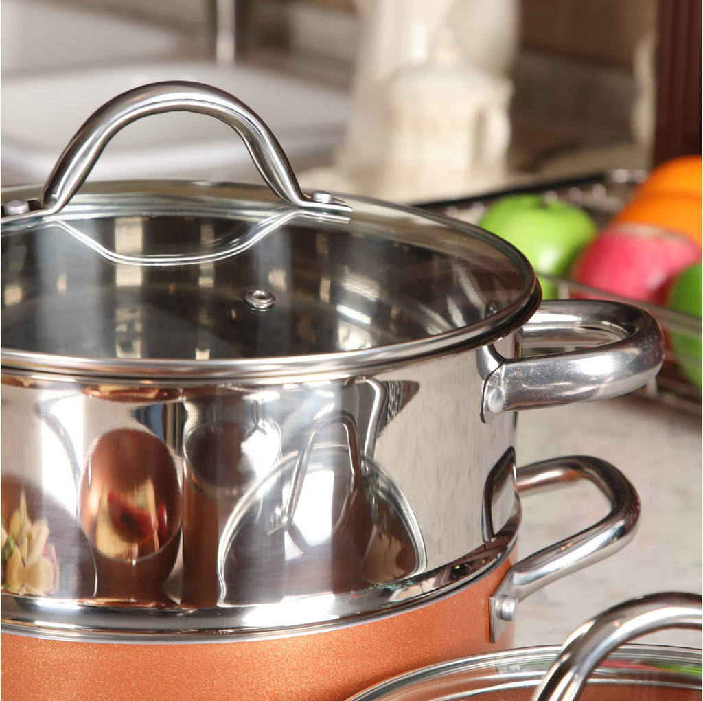 10 Piece Nonstick Induction Cookware Set W22349