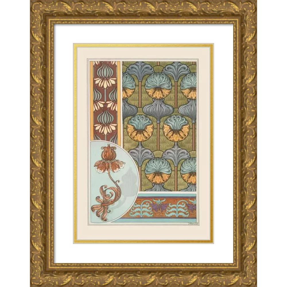 Gold Ornate Framed and Double Matted Museum Art Print 18x24 L408