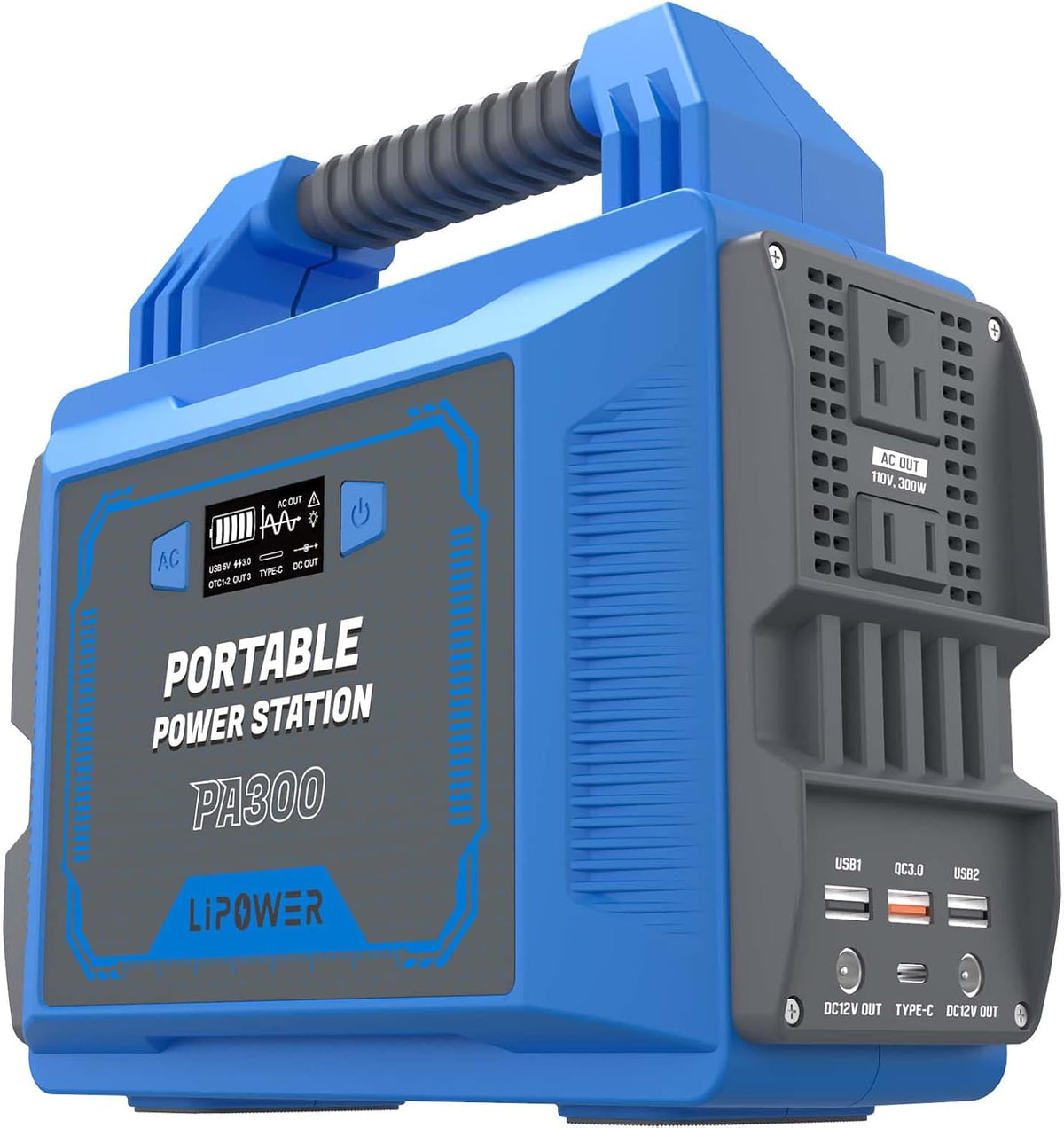 300W Portable Power Station, 296Wh Portable Solar Generator Q1932