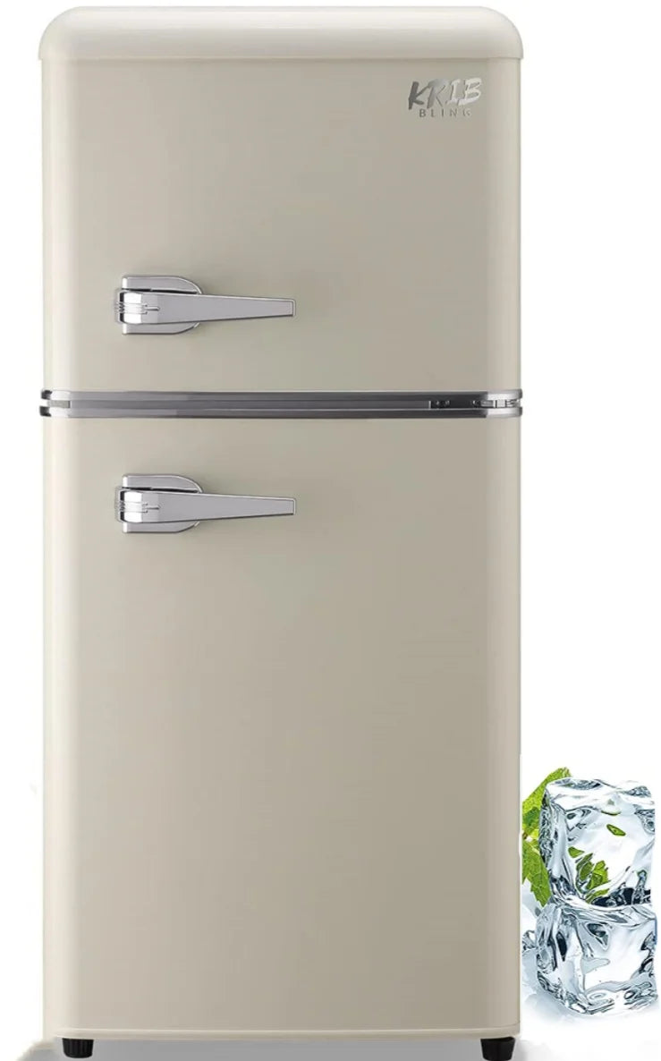 3.5 cu.ft Two Door Compact Refrigerator with Freezer, Red B73163