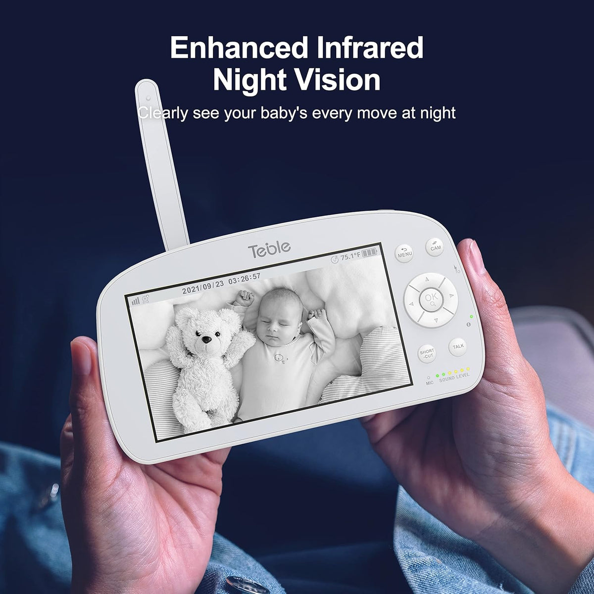 5.5 HD Video Baby Monitor with Camera and Audio L8061