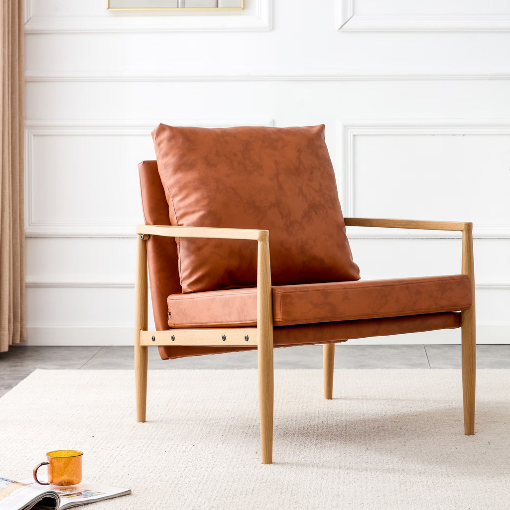 PU Leather Upholstered Armchair P245788