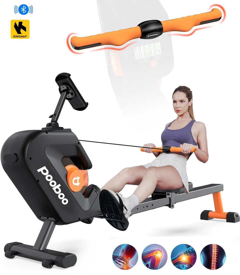 Foldable Magnetic Rowing Machine 8 Level Resistance L593