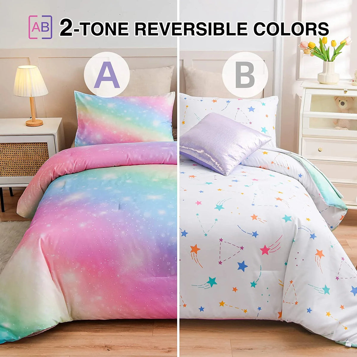Twin Size 6Pcs Bed in a Bag G817855