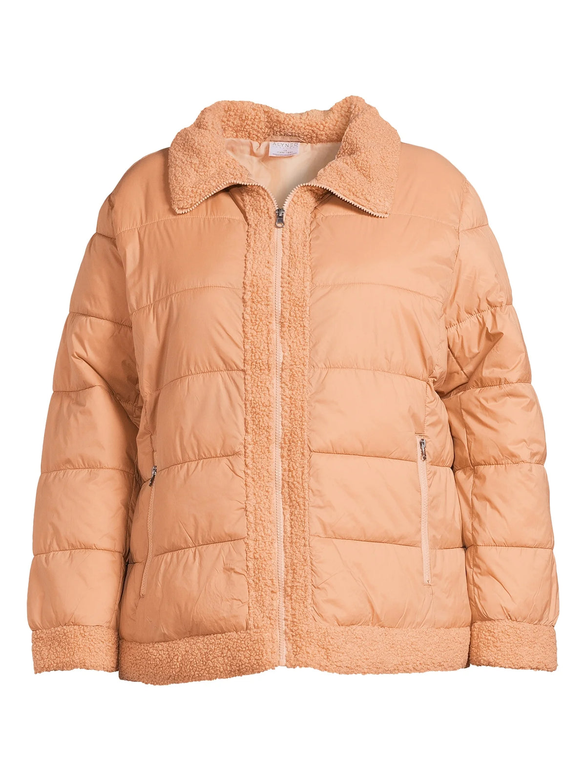 Faux Shearling Puffer Jacket A7061