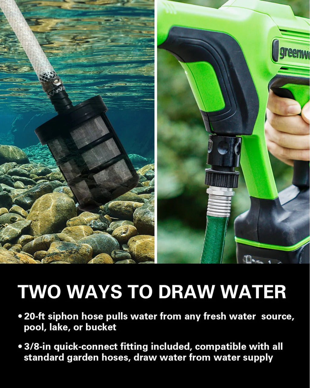 24V 600-PSI Cordless Power Cleaner with 4.0 Ah Battery and Charger O622
