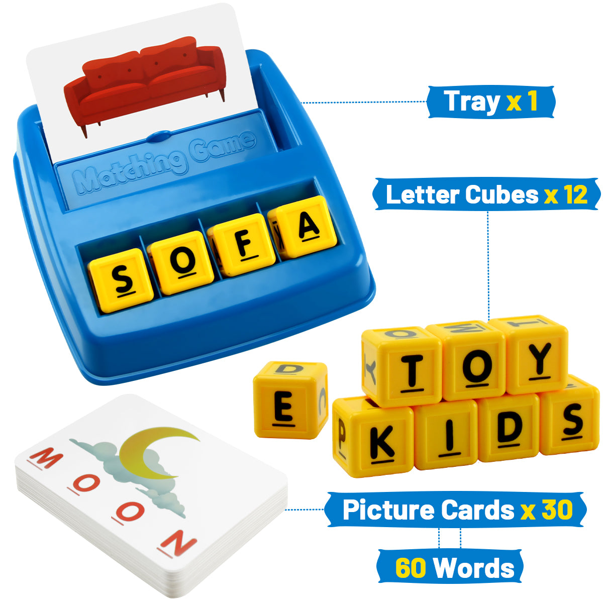 Matching Letter Spelling Games ABC Learning Toys for Kids B341740