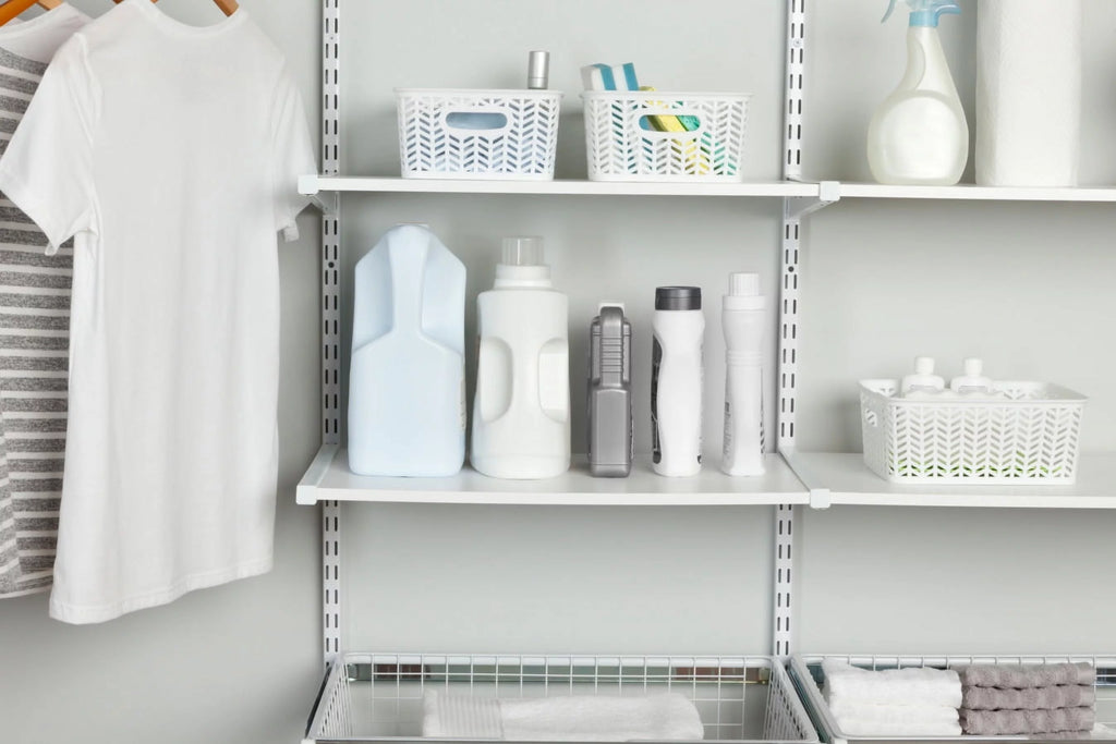 White Hanging Wire Shelf M920