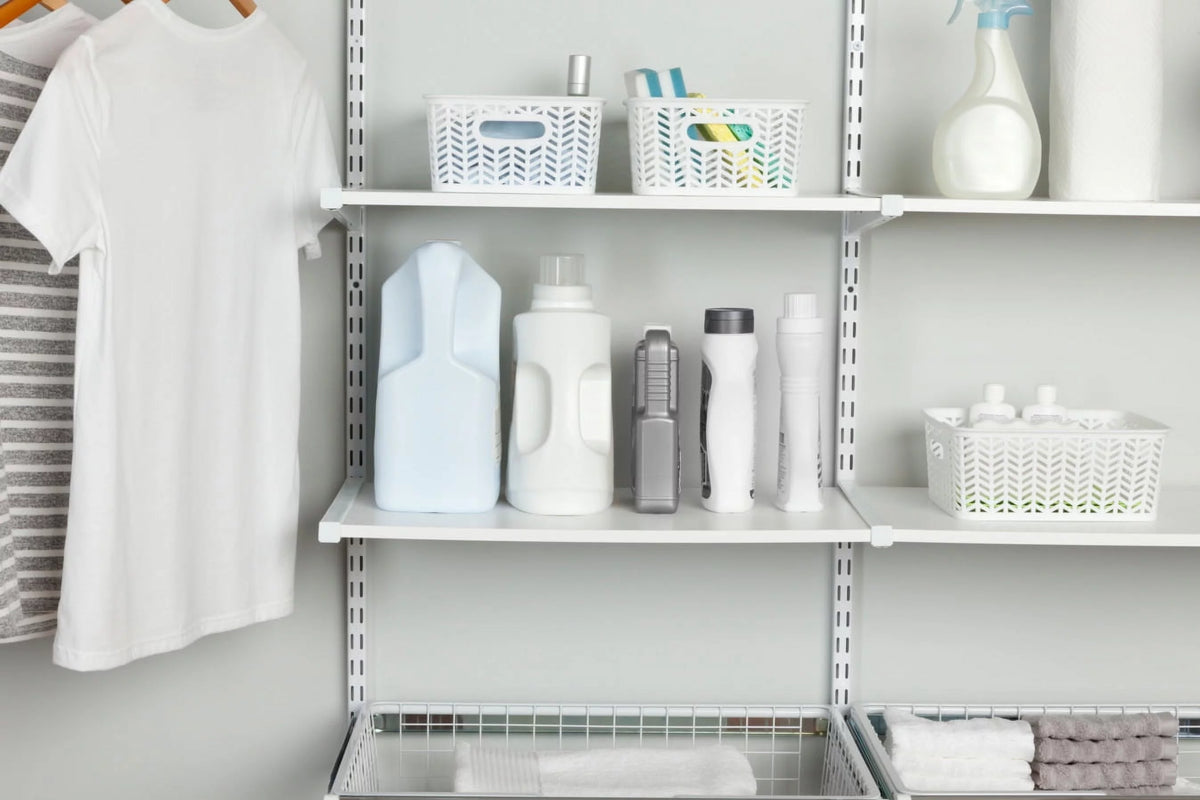 White Hanging Wire Shelf M920