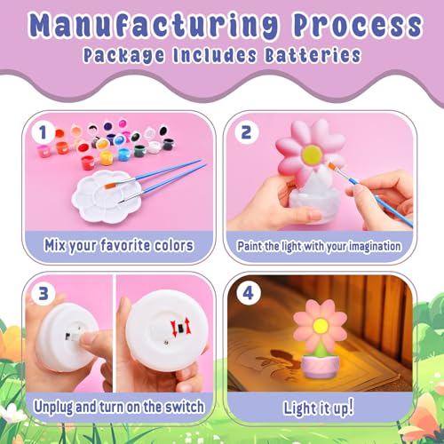 Arts and Crafts Supplies DIY Art Night Light Painting Kits Y75056