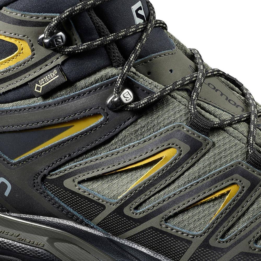 Castor Gray Black Green Sulphur Mid Hiking Boots T3716