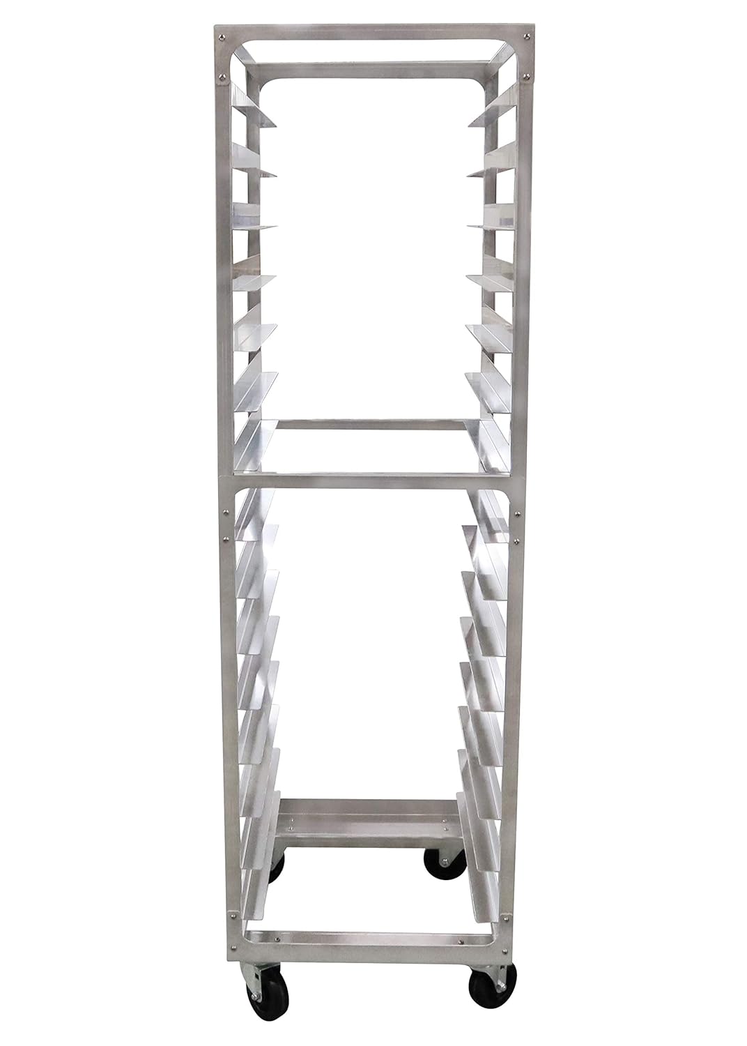 15 Tier Aluminium Bun Rack with Heavy Duty Plate Casters C188