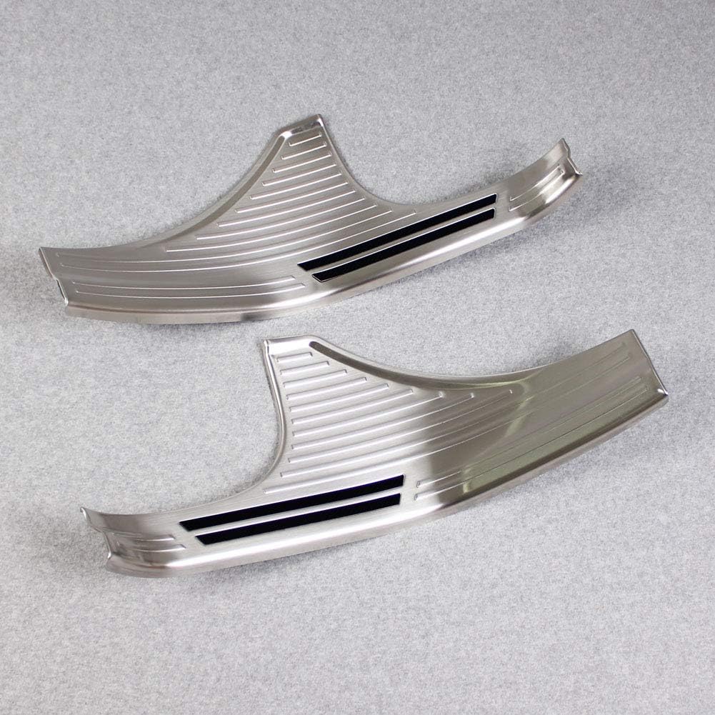 Silver Stainless Door Sill Scuff Plate Guard Cover Trims H859