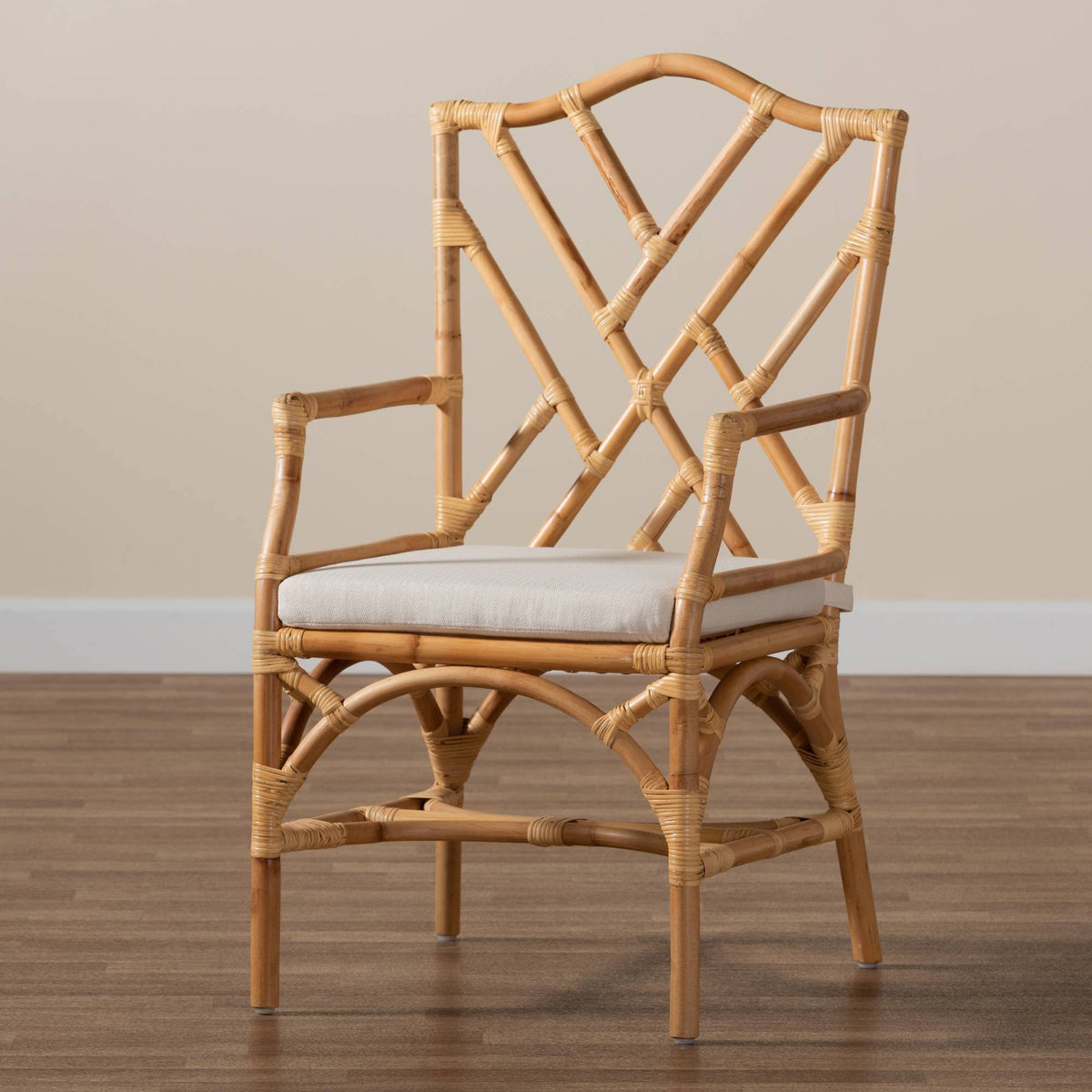 Finished Rattan Armchair D63480