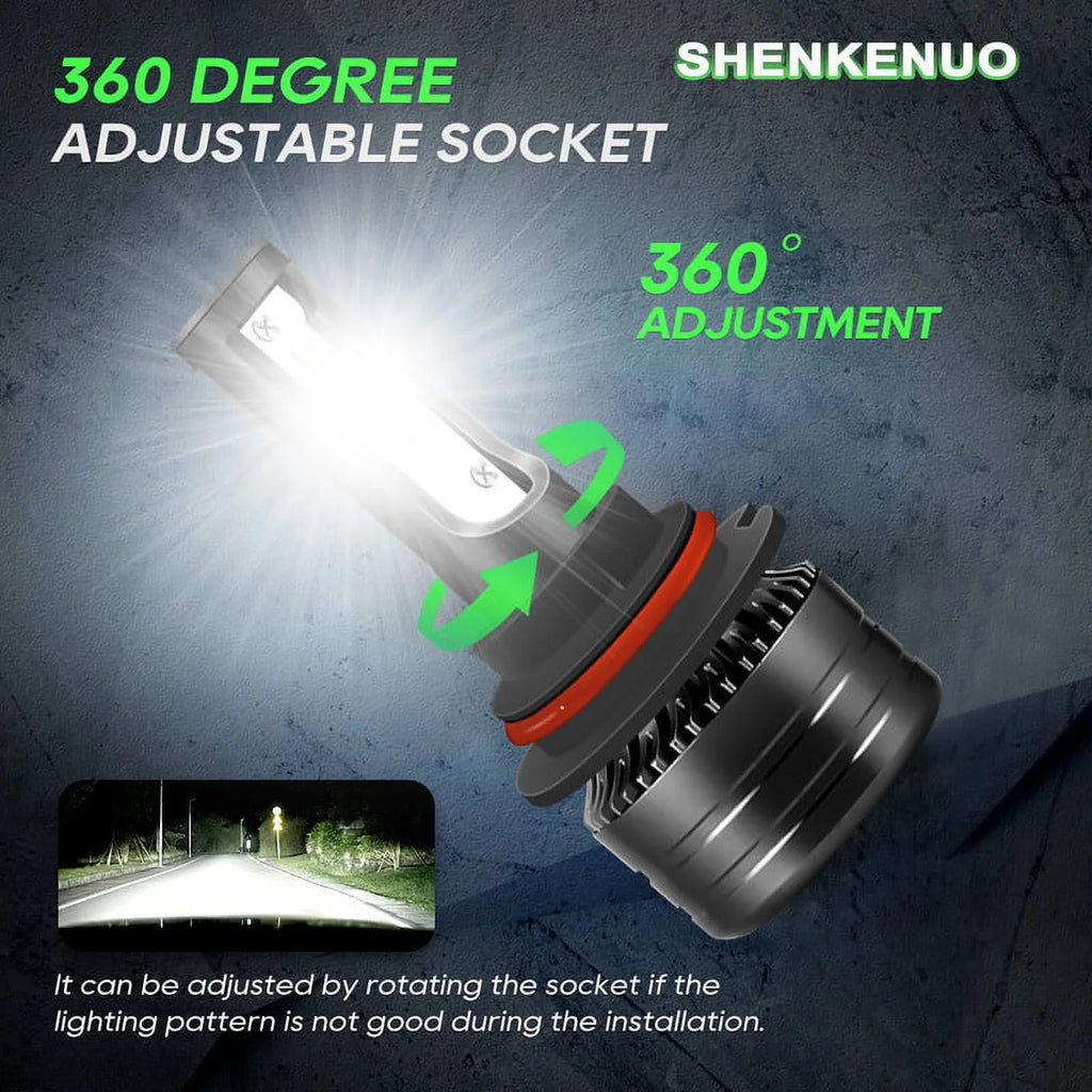 9007 HB5 LED Headlight Bulbs 2pcs P88007