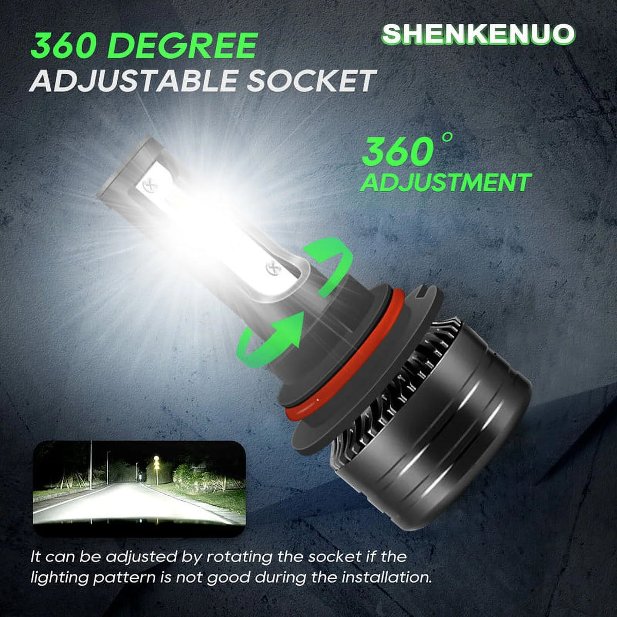 9007 HB5 LED Headlight Bulbs 2pcs P88007