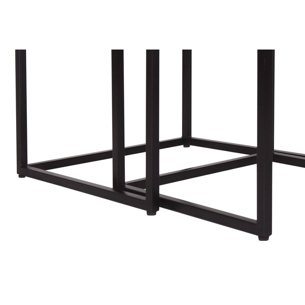 Mango Wood u0026 Iron Nesting Tables (Set of 2) - Brown U22379
