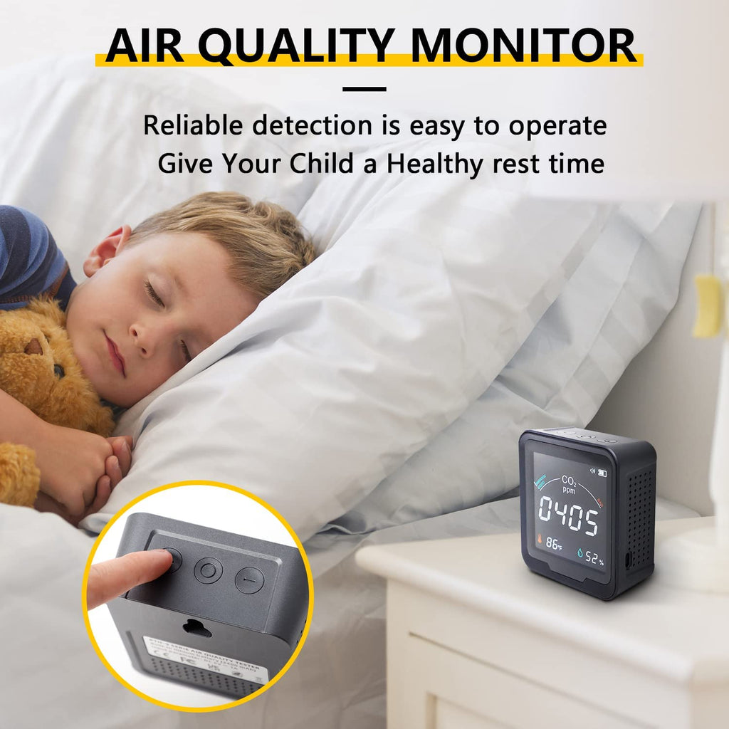 CO2 Monitor with Temperature and Relative Humidity, 400-5000ppm Range V161