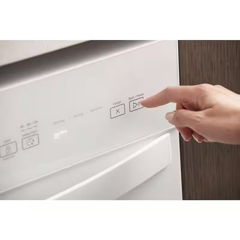 White Tall Tub Dishwasher with Stainless Steel Tub B54551