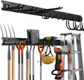 14 PCS Steel Garage Tool Organizer Wall Mounted with 10 Hooks G63966