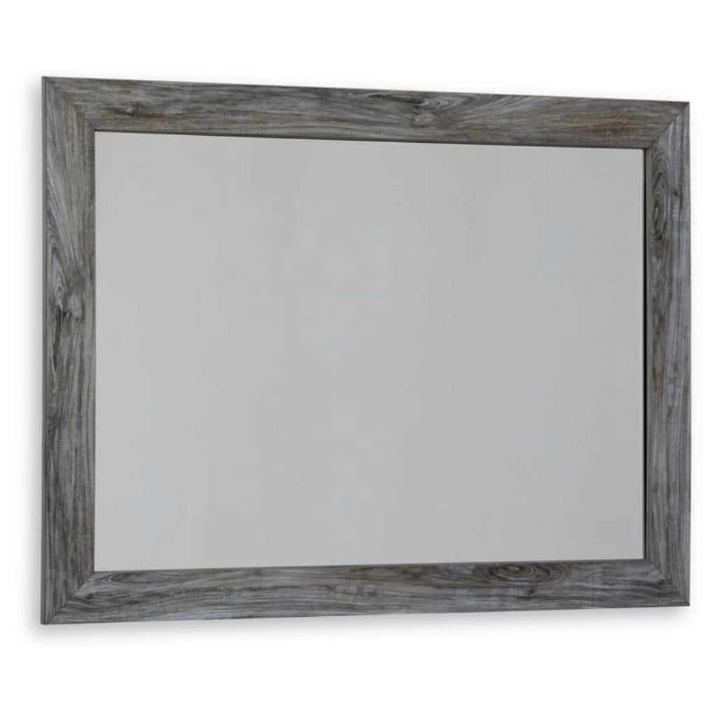 Wood Bedroom Mirror in Smoky Gray Q7604