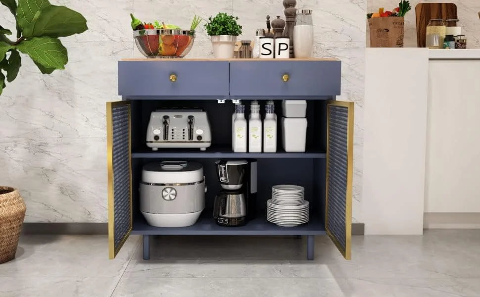 Modern Buffet Sideboard Cabinet with 2 Doors and 2 Drawers M419705