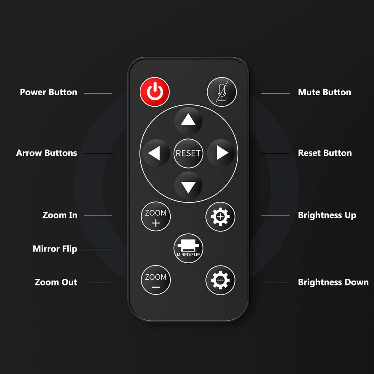White 1080P Webcam with Remote Control V879208
