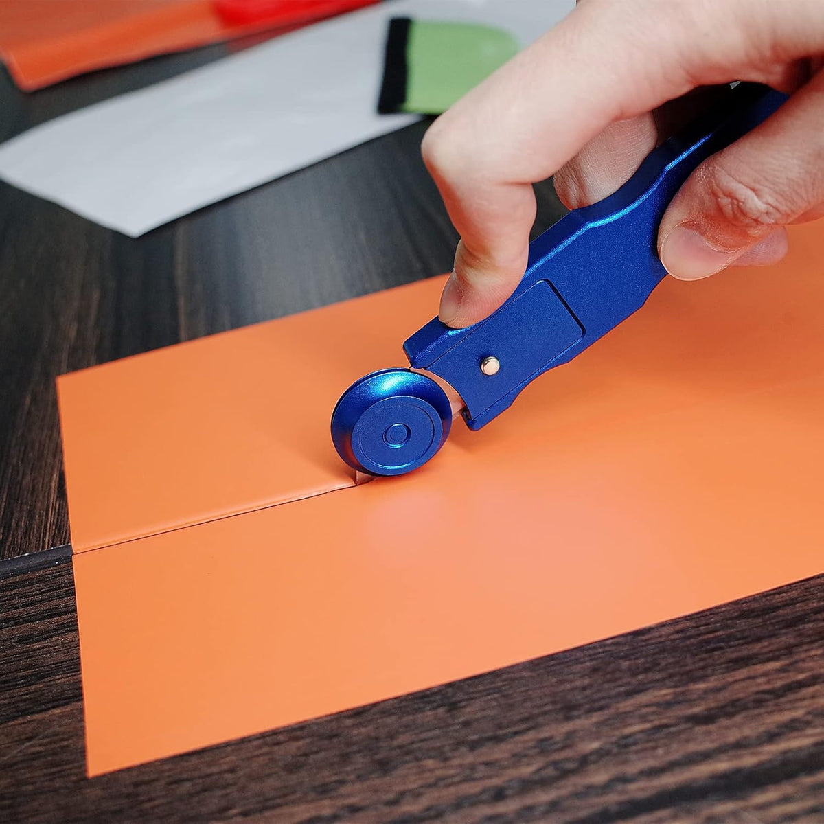 10Pcs Wrapping Paper Cutter Set with Extra Blades and Roller Head Box Cutter H70120