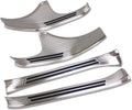 Silver Stainless Door Sill Scuff Plate Guard Cover Trims H859