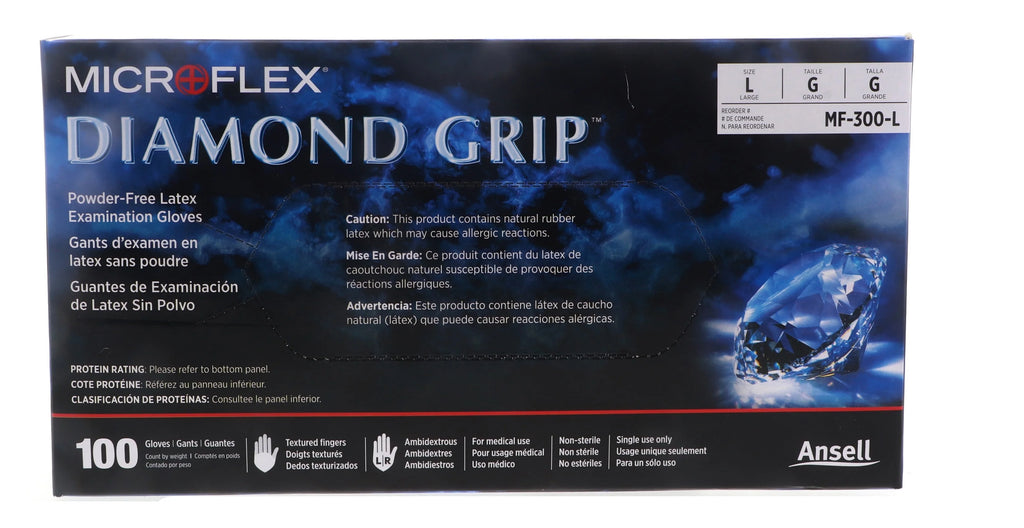 Large White Powder-Free Latex Examination Gloves K456