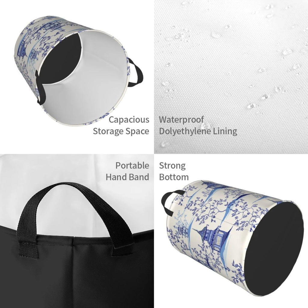 Waterproof Laundry Hamper with Handle E7338