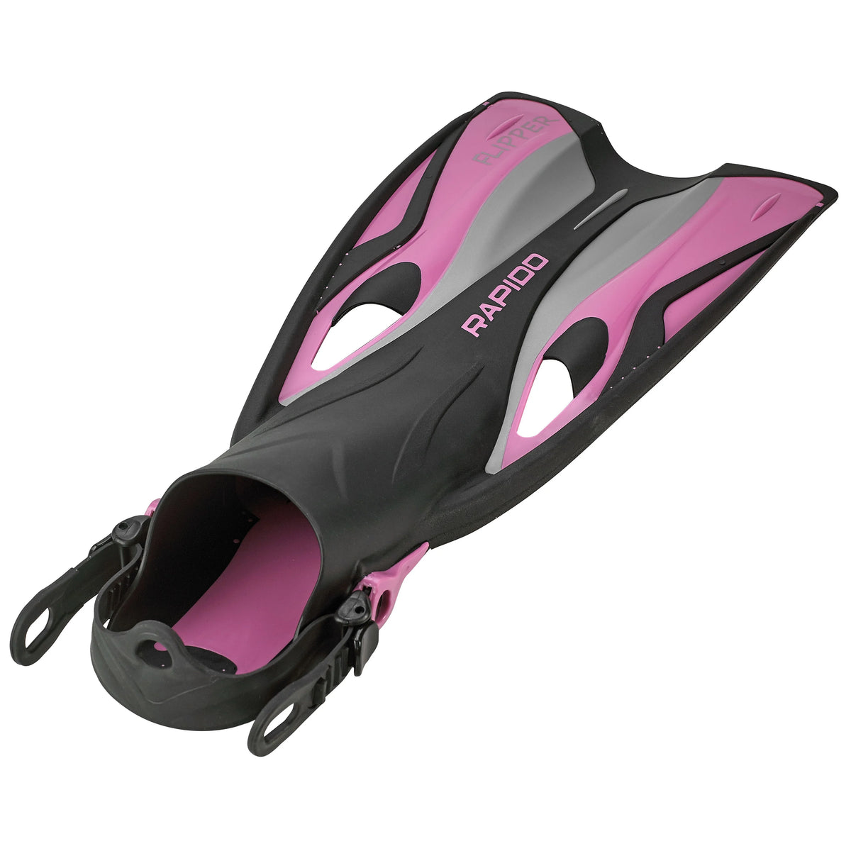 Snorkel Mask with Adjustable Flipper Fins and Dry Snorkel Set Travel Bag U638947