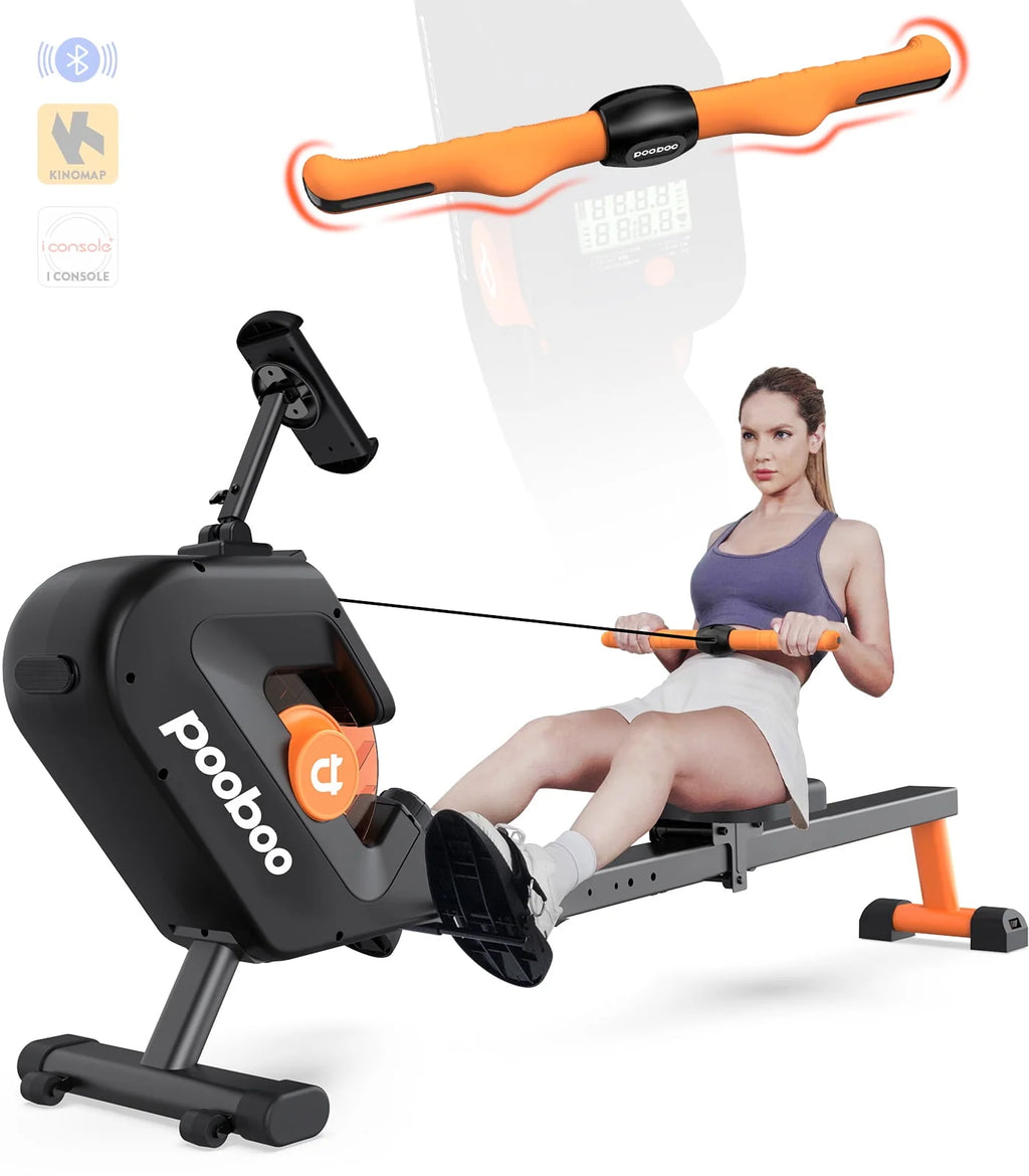 Foldable Magnetic Rowing Machine 8 Level Resistance L593