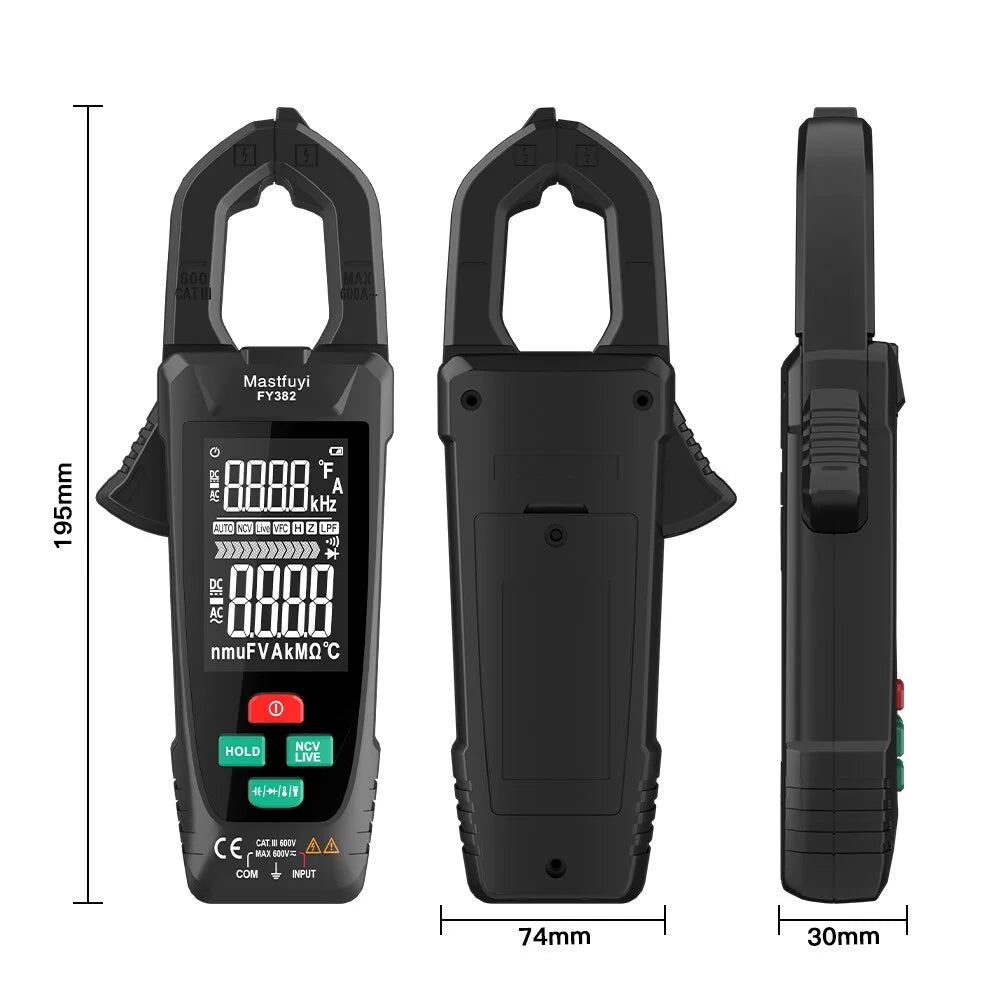 True RMS 9999 Counts Digital Clamp Meter G469