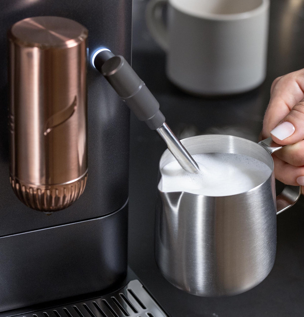 Automatic Espresso Machine with Milk Frother and Bean Grinder, Matte Black, 1.2 Liter U883144