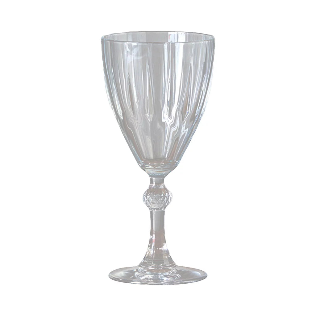 Red Glass Champagne Glasses 245ml L3671