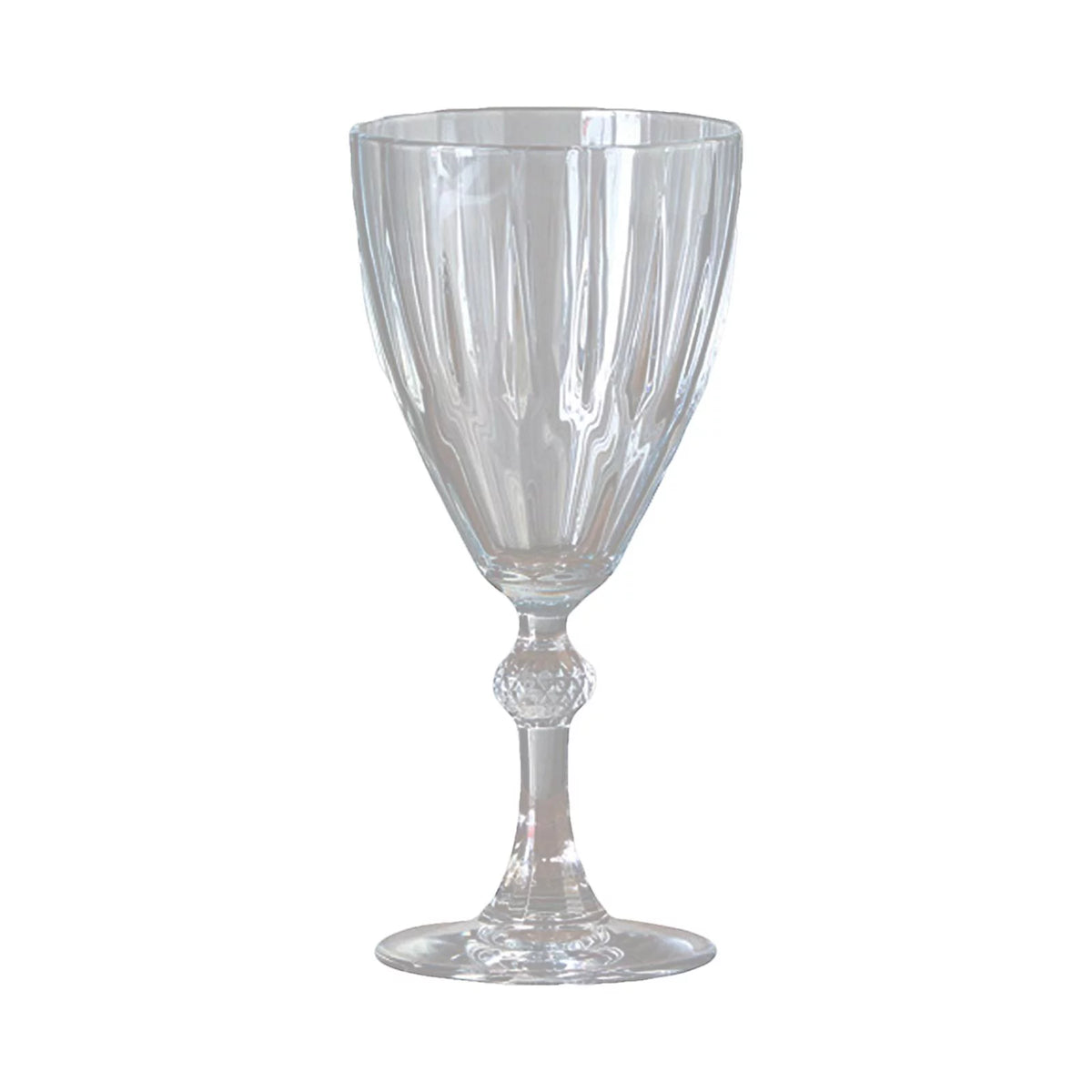 Red Glass Champagne Glasses 245ml L3671