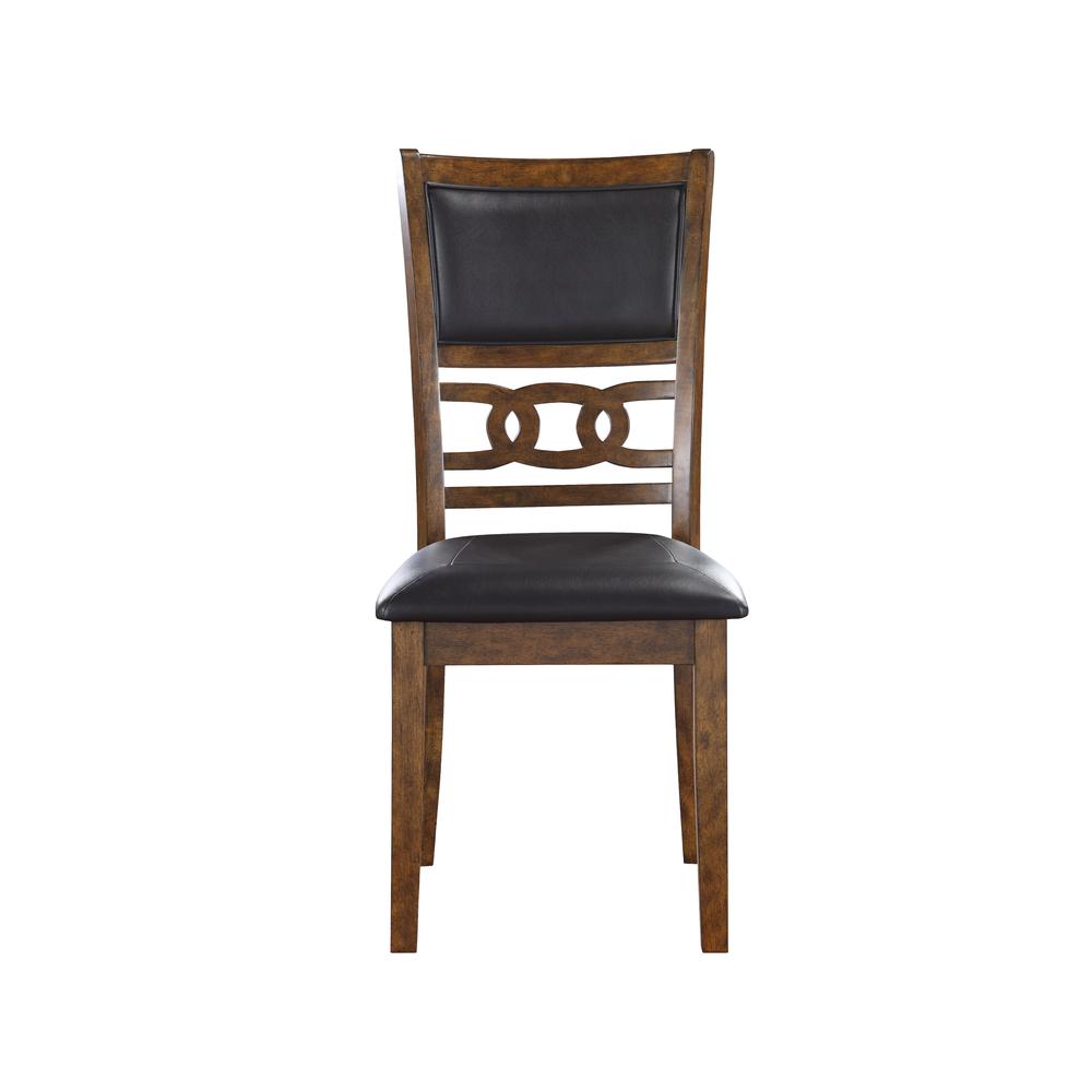 Solid Wood Drop Leaf Dining Table with 2 Chairs in Brown R28132