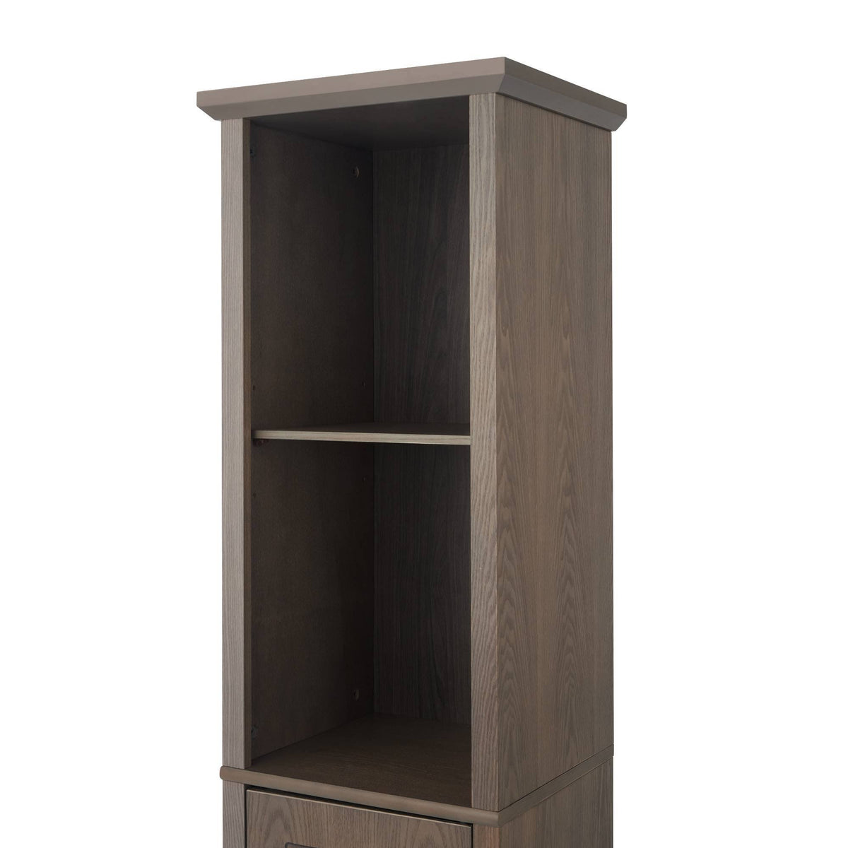 Wooden Bathroom Cabinet Linen Tower Salt Oak X54151